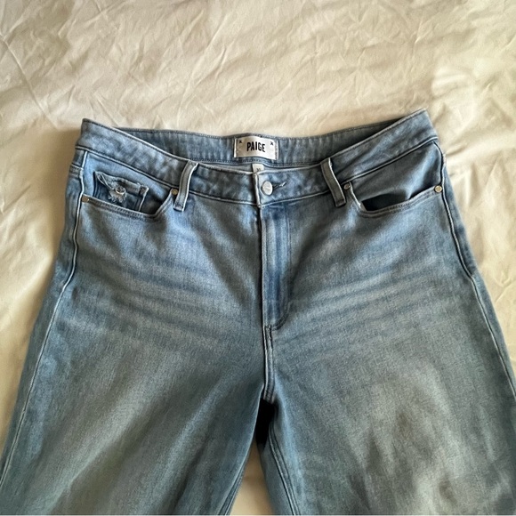 Paige Nellie Jeans Fringe Edge Flare Leg Light Wash Size 31 - Picture 11 of 12